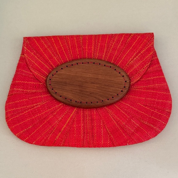 Handbags - Beachy Red Clutch Bag